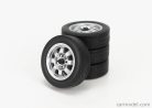 ACCESSORIES  4X  WHEELS AND RIMS SET  FOR PORSCHE 924 TURBO 1986  SILVER