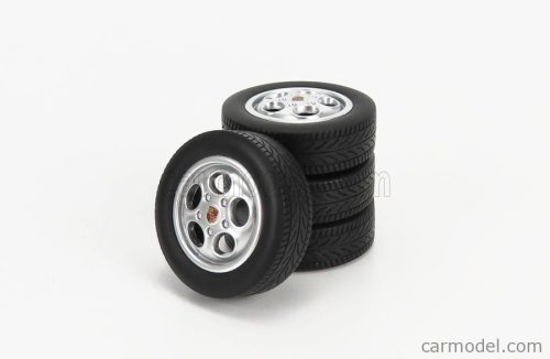 ACCESSORIES  4X  WHEELS AND RIMS SET  FOR PORSCHE  SILVER