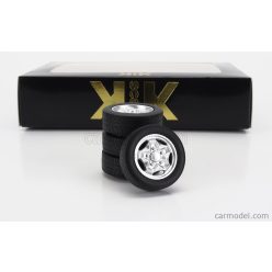   ACCESSORIES  SET 4X WHEELS AND HACKMESSER RIMS FOR PORSCHE 911 CARRERA CLUBSPORT  SILVER