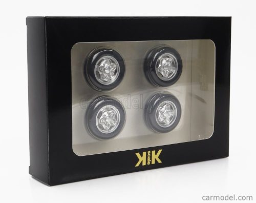 ACCESSORIES  SET 4X WHEELS AND HACKMESSER RIMS FOR PORSCHE 911 CARRERA CLUBSPORT  SILVER