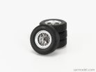 ACCESSORIES  4X SPOKERIMS AND TIRES SET FOR FERRARI 1950  RED