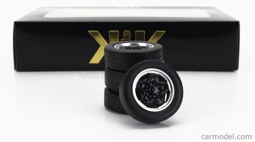 ACCESSORIES  SET 4X WHEELS AND HACKMESSER RIMS FOR PORSCHE 911 CARRERA CLUBSPORT  BLACK