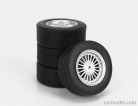 ACCESSORIES  4X  WHEELS AND RIMS SET 17' FOR BMW 3-SERIES ALPINA (E30) 1988  BLACK SILVER