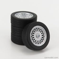   ACCESSORIES  4X  WHEELS AND RIMS SET 17' FOR BMW 3-SERIES ALPINA (E30) 1988  BLACK SILVER