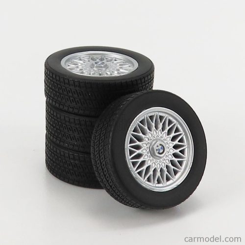 ACCESSORIES  4X  WHEELS AND RIMS SET 17' FOR BMW 3-SERIES ALPINA (E30) 1988  BLACK SILVER
