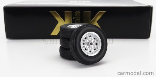 ACCESSORIES  SET 4X WHEELS AND RIMS FOR FORD TAUNUS GT COUPE 1971  BLACK SILVER