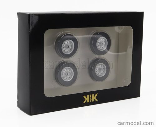 ACCESSORIES  SET 4X WHEELS AND RIMS FOR FORD TAUNUS GT COUPE 1971  BLACK SILVER