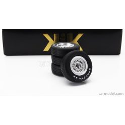   ACCESSORIES  SET 4X WHEELS AND RIMS FOR ESPRIT TURBO 1981  BLACK SILVER