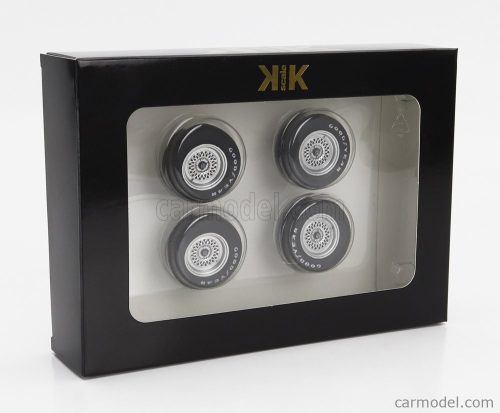 ACCESSORIES  SET 4X WHEELS AND RIMS FOR ESPRIT TURBO 1981  BLACK SILVER