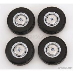   ACCESSORIES  SET 4X WHEELS AND RIMS FOR BMW 2002 1967  BLACK CHROME
