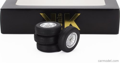 ACCESSORIES  SET 4X WHEELS AND RIMS FOR GHIBLI COUPE 1969  BLACK CHROME