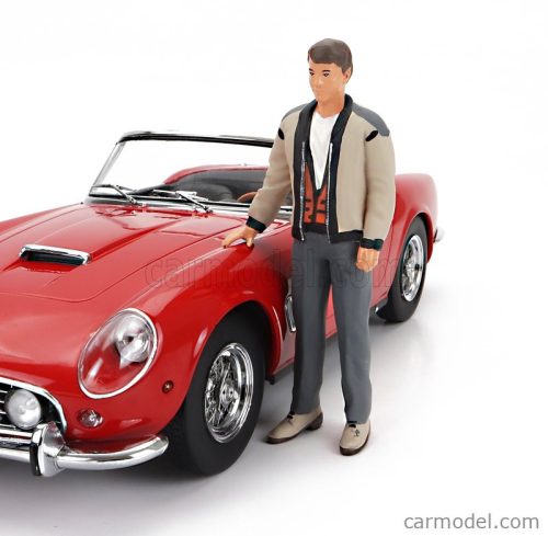 FIGURES  FERRIS STANDING FOR FERRARI 250GT SWB CALIFORNIA SPIDER USA VERSION HARD-TOP 1961  BROWN GREY