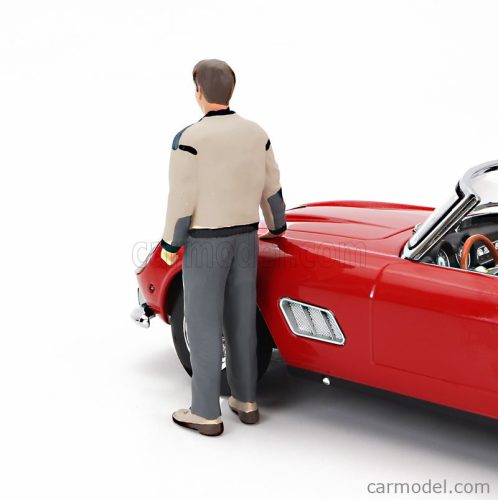 FIGURES  FERRIS STANDING FOR FERRARI 250GT SWB CALIFORNIA SPIDER USA VERSION HARD-TOP 1961  BROWN GREY