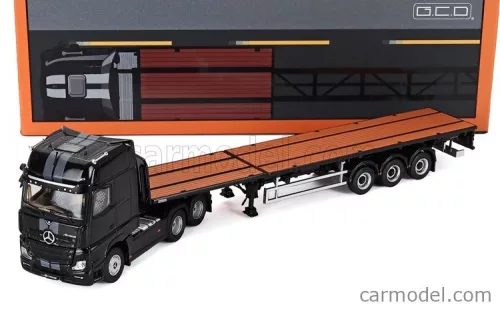 MERCEDES BENZ  ACTROS 2651 6x2 GIGASPACE TRUCK PIANALE 2016 - SATTELZUGMASCHINE & SCALABLE TRAILER  BLACK