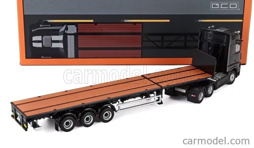 MERCEDES BENZ  ACTROS 2651 6x2 GIGASPACE TRUCK PIANALE 2016 - SATTELZUGMASCHINE & SCALABLE TRAILER  BLACK