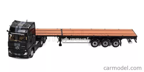 MERCEDES BENZ  ACTROS 2651 6x2 GIGASPACE TRUCK PIANALE 2016 - SATTELZUGMASCHINE & SCALABLE TRAILER  BLACK