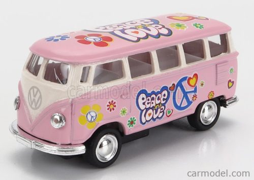 VOLKSWAGEN  T1 SAMBA MINIBUS FLOWER 1962 - WITHOUT BOX  PINK