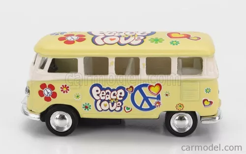 VOLKSWAGEN  T1 SAMBA MINIBUS FLOWER 1962 - WITHOUT BOX  YELLOW
