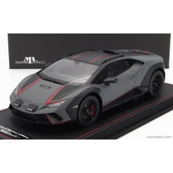   LAMBORGHINI  HURACAN N 63 STERRATO 2022 - CON VETRINA - WITH SHOWCASE  GRIGIO VULCANO - MATT GREY