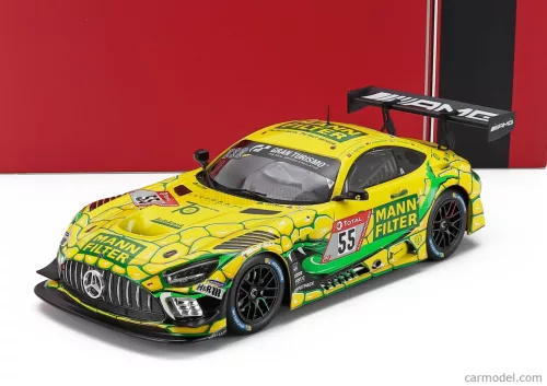 MERCEDES BENZ  AMG GT3 TEAM LANDGRAF N 55 24h NURBURUGRING 2022 PATRICK ASSENHEIMER - LUCA SANDRO TREFZ - DOMINIK BAUMANN - JULIEN APOTHELOZ  YELLOW GREEN