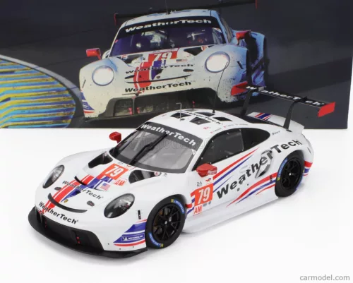PORSCHE  911 991 RSR-19 4.2L TEAM WEATHERTECH RACING N 79 2nd LMGTE AM CLASS 24h LE MANS 2022 COOPER MACNEIL - JULIEN ANDLAUER - THOMAS MERRIL  WHITE