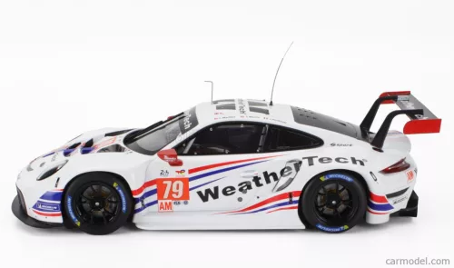 PORSCHE  911 991 RSR-19 4.2L TEAM WEATHERTECH RACING N 79 2nd LMGTE AM CLASS 24h LE MANS 2022 COOPER MACNEIL - JULIEN ANDLAUER - THOMAS MERRIL  WHITE