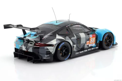 PORSCHE  911 991-2 4.2L RSR-19 TEAM DEMPSEY-PROTON RACING N 88 24h LE MANS 2021 JULIEN ANDLAUER - LANCE DAVID ARNOLD - DOMINIQUE BASTIEN  LIGHT BLUE BLACK GREY