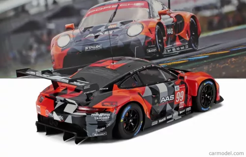 PORSCHE  911 991-2 4.2L RSR-19 TEAM PROTON RACING N 99 24h LE MANS 2021 HARRY TINCKNELL - VUTTHIKORN INTHRAPHUVASAK - FLORIAN LATORRE  ORANGE GREY BLACK