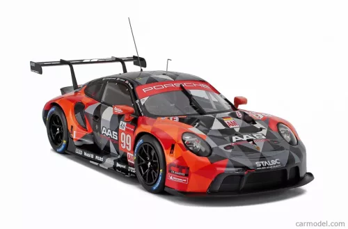 PORSCHE  911 991-2 4.2L RSR-19 TEAM PROTON RACING N 99 24h LE MANS 2021 HARRY TINCKNELL - VUTTHIKORN INTHRAPHUVASAK - FLORIAN LATORRE  ORANGE GREY BLACK