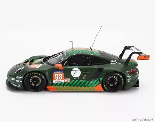 PORSCHE  911 991-2 RSR TEAM PROTON COMPETITION N 93 ELMS 2021 MICHAEL FASSBENDER - RICHARD LIETZ - FELIPE FERNANDEZ LASER  GREEN