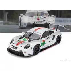   PORSCHE  911 991-2 RSR-19 4.2L TEAM PORSCHE GT N 91 24h LE MANS 2021 GIANMARIA BRUNI - RICHARD LIETZ - FREDERIC MAKOWIECKI  WHITE GREY