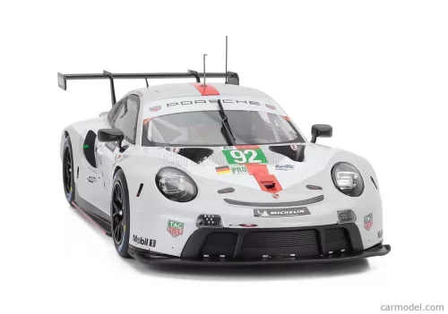 PORSCHE  911 991-2 RSR-19 4.2L TEAM PORSCHE GT N 92 24h LE MANS 2021 MICHAEL CHRISTENSEN - KEVIN ESTRE - NEEL JANI  WHITE GREY RED