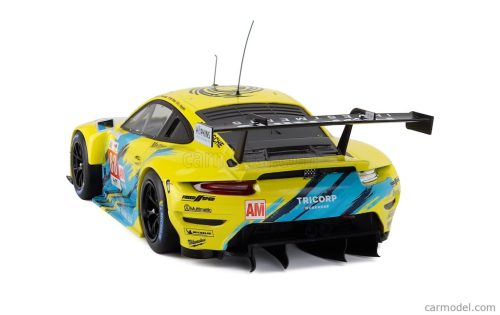 PORSCHE  911 991 RSR-19 4.2L TEAM DEMPSEY PROTON RACING N 88 24h LE MANS 2022 FRED POORDAD - MAXWELL ROOT - JAN HEYLEN  YELLOW LIGHT BLUE