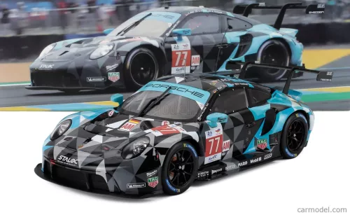 PORSCHE  911 991 RSR-19 4.2L TEAM DEMPSEY PROTON RACING N 77 24h LE MANS 2022 CHRISTIAN RIED - SEBASTIAN PRIAULX - HARRY TINCKNELL  GREY BLACK LIGHT BLUE