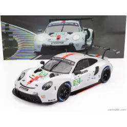   PORSCHE  911 991-2 RSR-19 4.2L TEAM PORSCHE GT N 92 24h LE MANS 2022 MICHAEL CHRISTENSEN - KEVIN ESTRE - LAURENS VANTHOOR  WHITE GREY RED