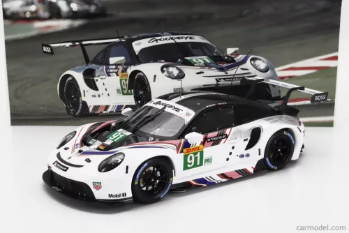 PORSCHE  911 RSR-19 GOODBYE TEAM PORSCHE GT N 91 LAST RACE WEC 8h BAHRAIN 2022 GIANMARIA BRUNI - RICHARD LIETZ  WHITE BLACK