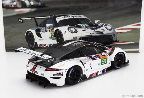 PORSCHE  911 RSR-19 GOODBYE TEAM PORSCHE GT N 91 LAST RACE WEC 8h BAHRAIN 2022 GIANMARIA BRUNI - RICHARD LIETZ  WHITE BLACK