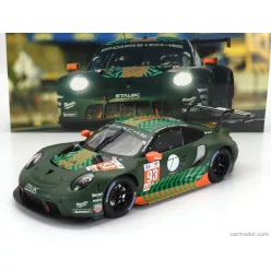   PORSCHE  911 991 RSR-19 4.2L TEAM PROTON COMPETITION N 93 24h LE MANS 2022 MICHAEL FASSBENDER - MATT CAMPBELL - ZACHARIE ROBICHON  GREEN BLACK