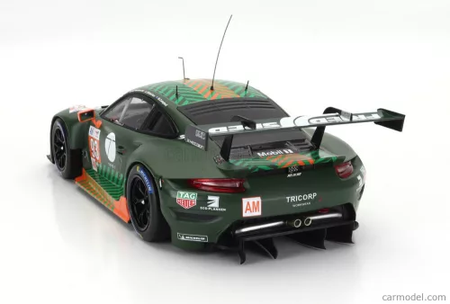 PORSCHE  911 991 RSR-19 4.2L TEAM PROTON COMPETITION N 93 24h LE MANS 2022 MICHAEL FASSBENDER - MATT CAMPBELL - ZACHARIE ROBICHON  GREEN BLACK