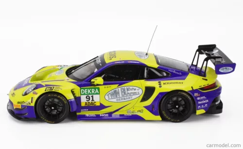 PORSCHE  911 992 GT3 R TEAM JOOS BY RACEmotion N 91 ADAC GT MASTERS 2023 FINN GEHRSITZ - SVEN MULLER  YELLOW BLUE