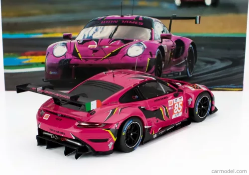 PORSCHE  911 991-2 RSR-19 4.2L TEAM IRON DAMES N 85 24h LE MANS 2023 SARAH BOVY - RAHEL FREY - MICHELLE GATTING  FUCSIA