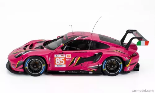 PORSCHE  911 991-2 RSR-19 4.2L TEAM IRON DAMES N 85 24h LE MANS 2023 SARAH BOVY - RAHEL FREY - MICHELLE GATTING  FUCSIA