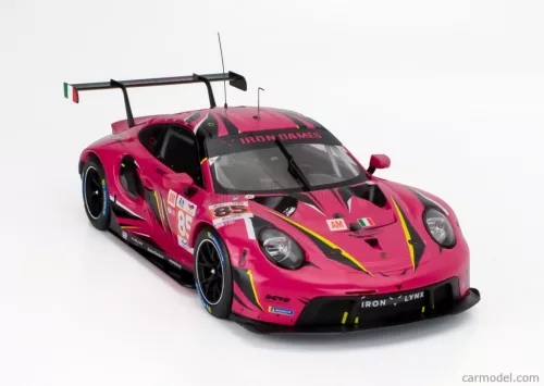 PORSCHE  911 991-2 RSR-19 4.2L TEAM IRON DAMES N 85 24h LE MANS 2023 SARAH BOVY - RAHEL FREY - MICHELLE GATTING  FUCSIA