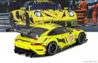 PORSCHE  911 991-2 RSR-19 4.2L TEAM IRON LYNX N 60 24h LE MANS 2023 MATTEO CRESSONI - ALESSIO PICARIELLO - CLAUDIO SCHIAVONI  YELLOW