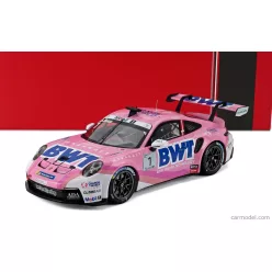   PORSCHE  911 992 GT3 CUP 4.2L TEAM BMW LECHNER RACING N 1 CHAMPION PORSCHE SUPERCUP 2023 BASTIAN BUUS  PINK