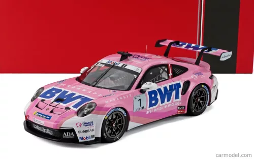 PORSCHE  911 992 GT3 CUP 4.2L TEAM BMW LECHNER RACING N 1 CHAMPION PORSCHE SUPERCUP 2023 BASTIAN BUUS  PINK