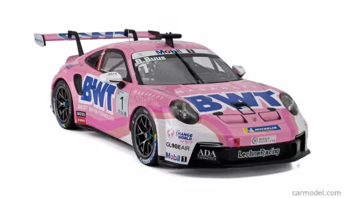PORSCHE  911 992 GT3 CUP 4.2L TEAM BMW LECHNER RACING N 1 CHAMPION PORSCHE SUPERCUP 2023 BASTIAN BUUS  PINK