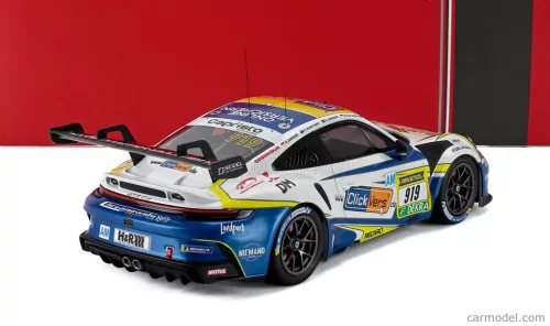 PORSCHE  911 992 GT3 CUP TEAM CLICKVERSICHERUNG.DE N 919 24h NURBURGRING 2025 ROBIN CHRZANOWSKI - KERSTEN JODEXNIS - RICHARD JODEXNIS - PETER SCHARMACH  WHITE BLUE