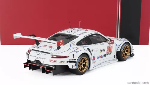 PORSCHE  911 991 RSR TEAM PORSCHE GT N 911 WINNER GTLM CLASS PETIT LE MANS 2018 PATRICK PILET - NICK TANDY - FREDERIC MAKOWIECKI  WHITE