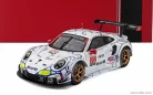 PORSCHE  911 991 RSR PORSCHE GT TEAM N 912 2nd GTLM-CLASS PETIT LE MANS 2018 EARL BAMBER - LAURENS VANTHOOR - MATHIEU JAMINET  WHITE